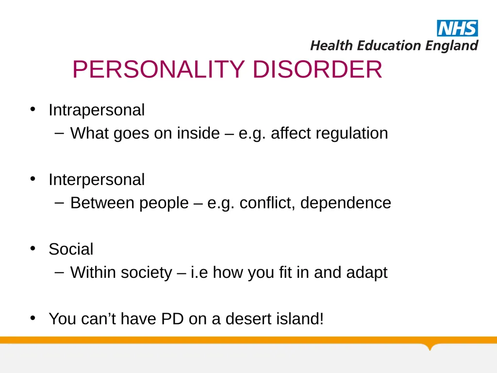 Psychotherapy BORDERLINE PERSONALITY DISORDER: A - slide 7 of 66