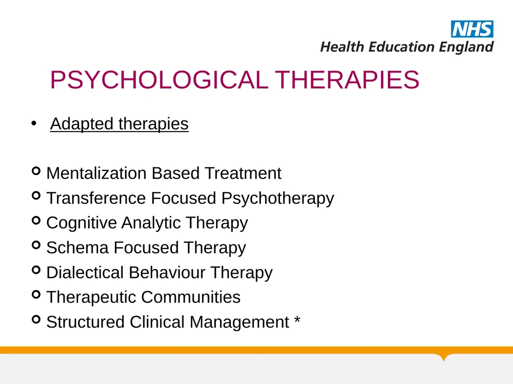 Psychotherapy BORDERLINE PERSONALITY DISORDER: A - slide 35 of 66