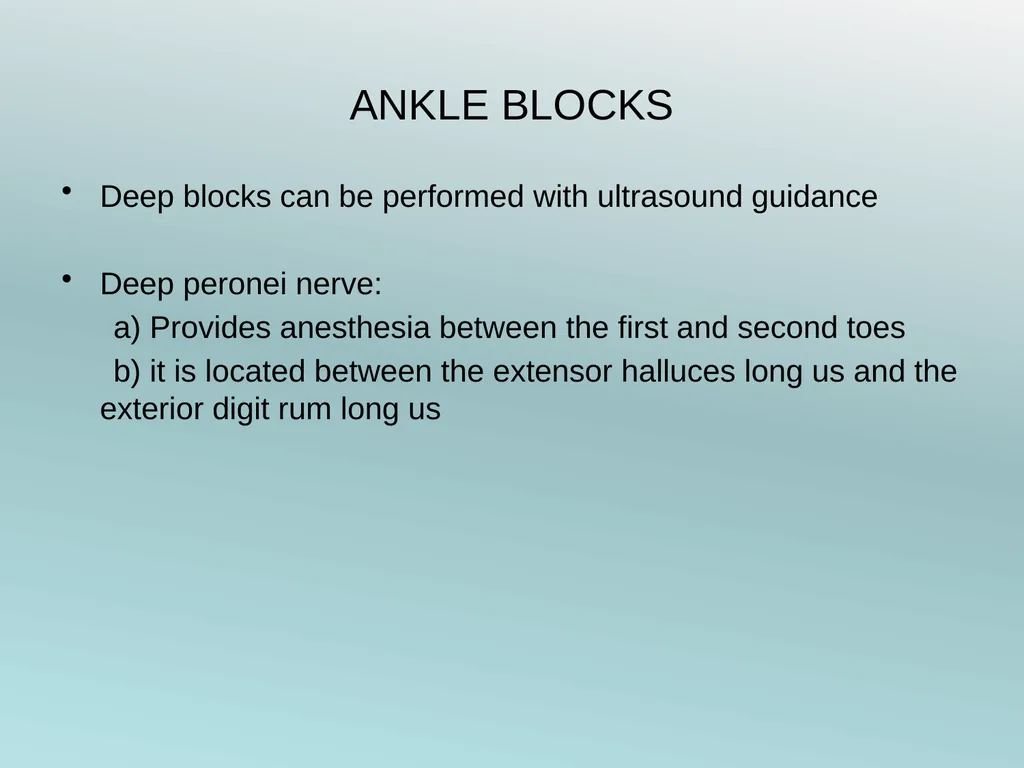 Surgery Under Regional Anesthesia Jean Daniel - slide 61 of 76