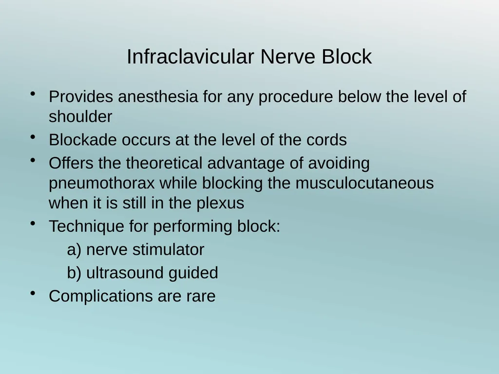 Surgery Under Regional Anesthesia Jean Daniel - slide 23 of 76