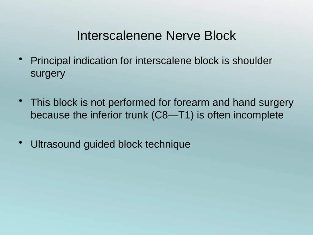 Surgery Under Regional Anesthesia Jean Daniel - slide 8 of 76