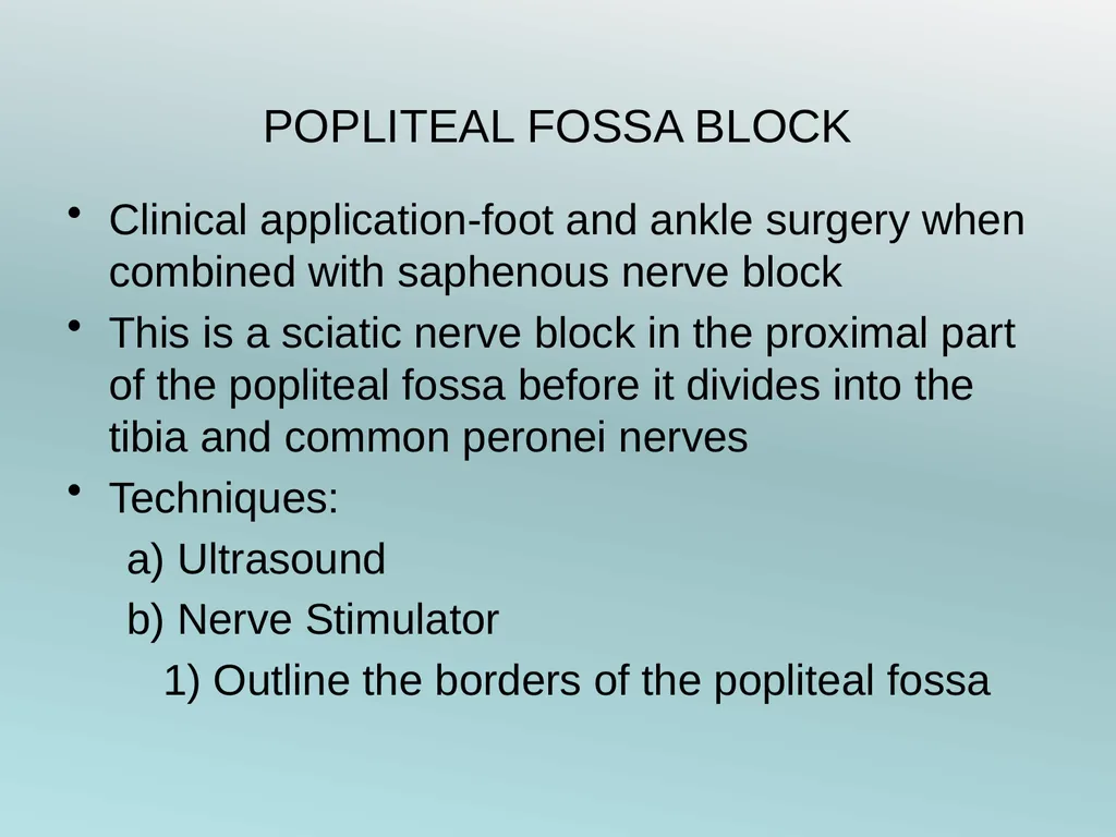 Surgery Under Regional Anesthesia Jean Daniel - slide 53 of 76