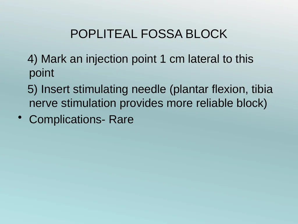 Surgery Under Regional Anesthesia Jean Daniel - slide 55 of 76