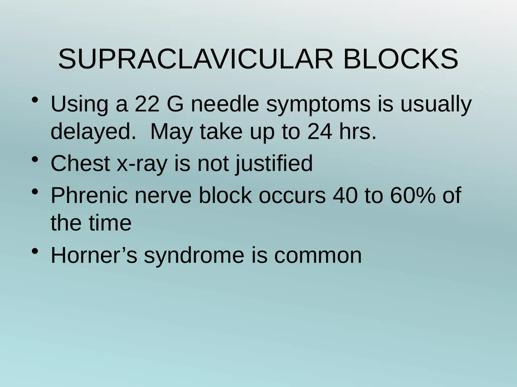 Surgery Under Regional Anesthesia Jean Daniel - slide 14 of 76