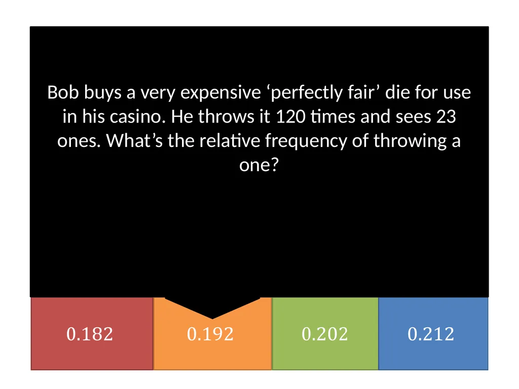 Year 8: Probability Dr J Frost - slide 31 of 39