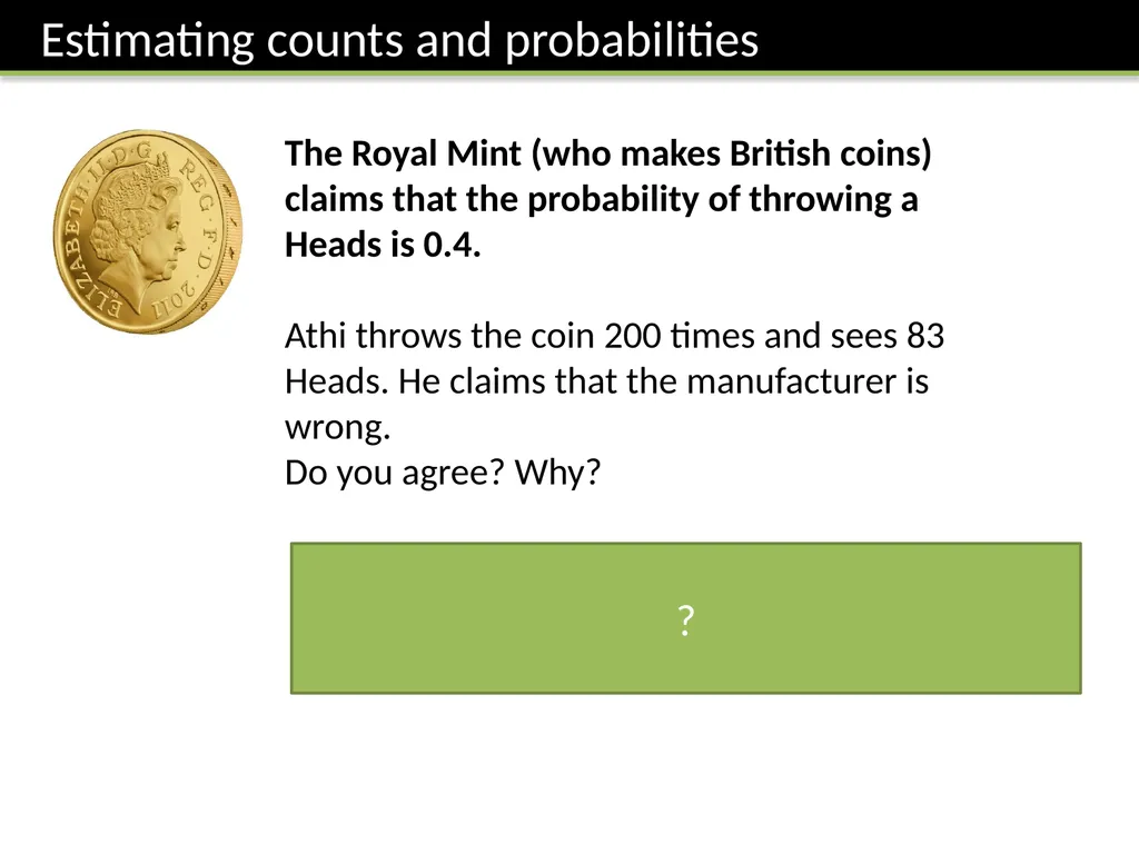 Year 8: Probability Dr J Frost - slide 21 of 39