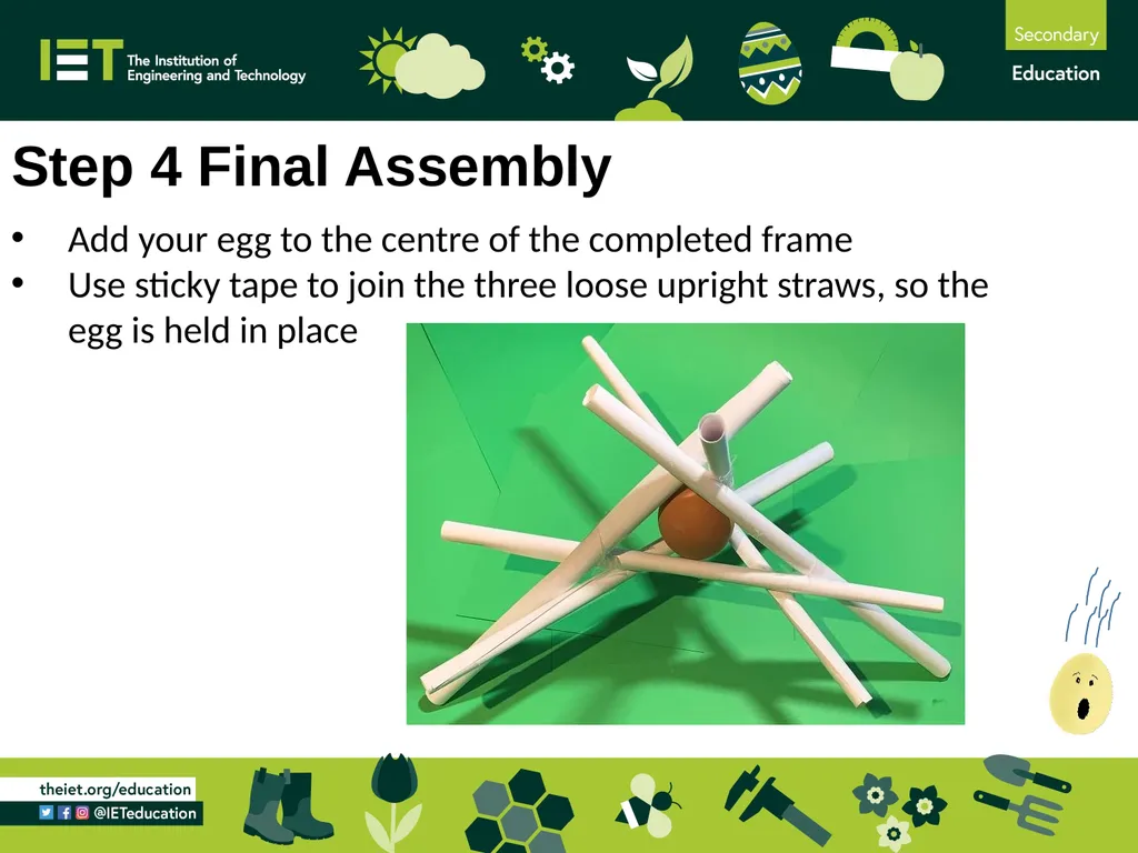 Egg Drop Challenge A challenge to protect an egg - slide 8 of 10
