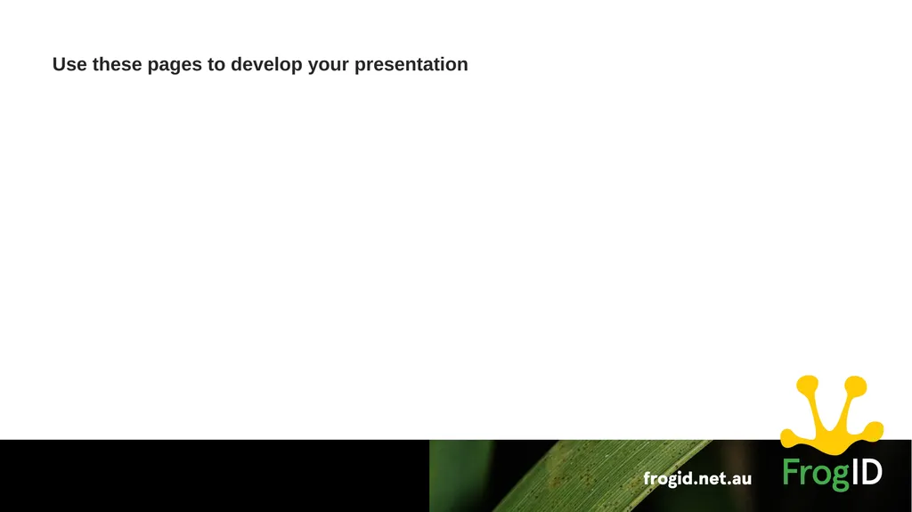Frog Habitat Student Presentation TEACHER - slide 6 of 8