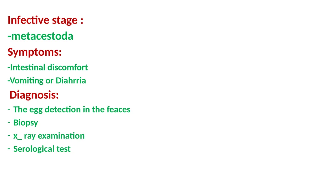 Practical parasitology Platyhelminthes (flat - slide 30 of 31