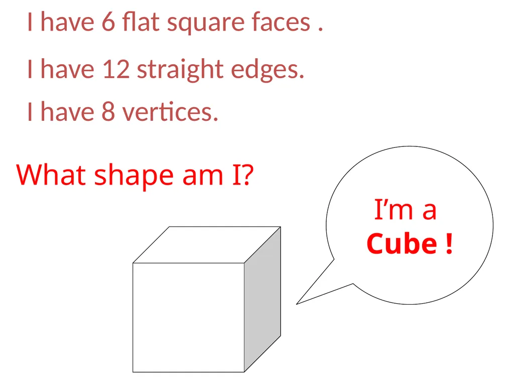 IDENTIFYING 3D-SHAPE PROPERTIES What properties - slide 11 of 17