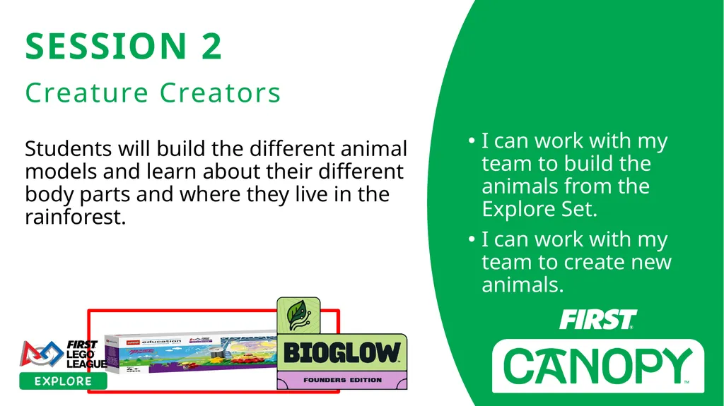 SESSION 2 Creature Creators I can work with my - slide 1 of 14