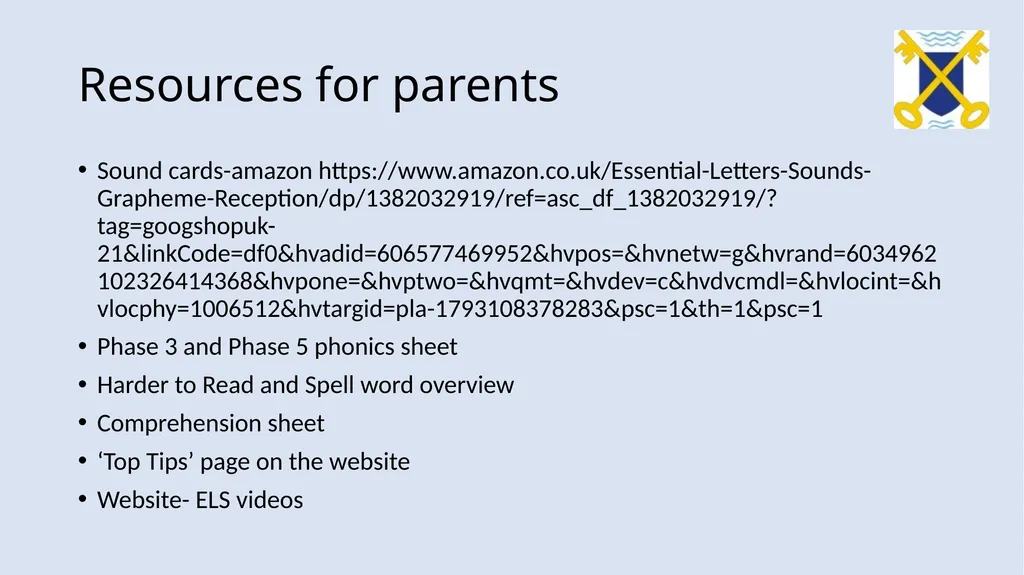 Phonics workshop Reception Monday 6th November - slide 33 of 34