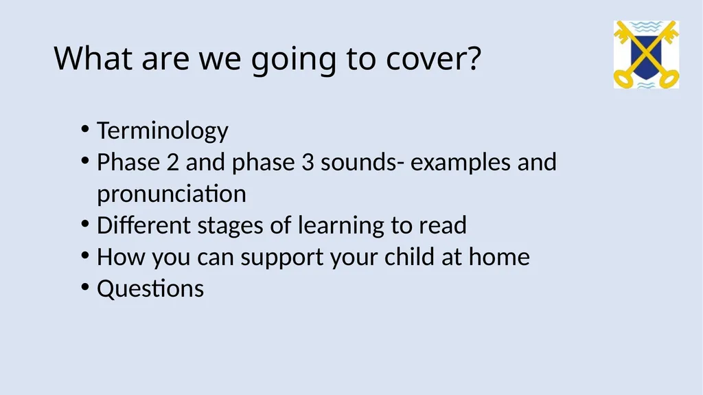 Phonics workshop Reception Monday 6th November - slide 2 of 34