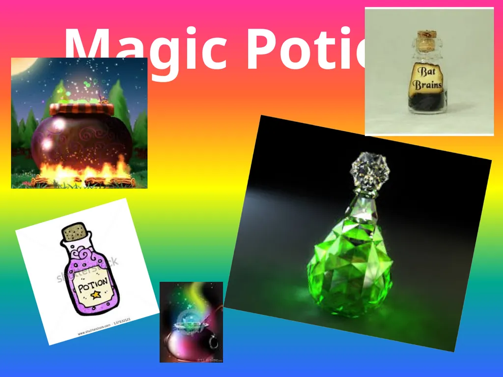 Magic Potion! Magic Potions! Measuring Volume and - slide 1 of 5