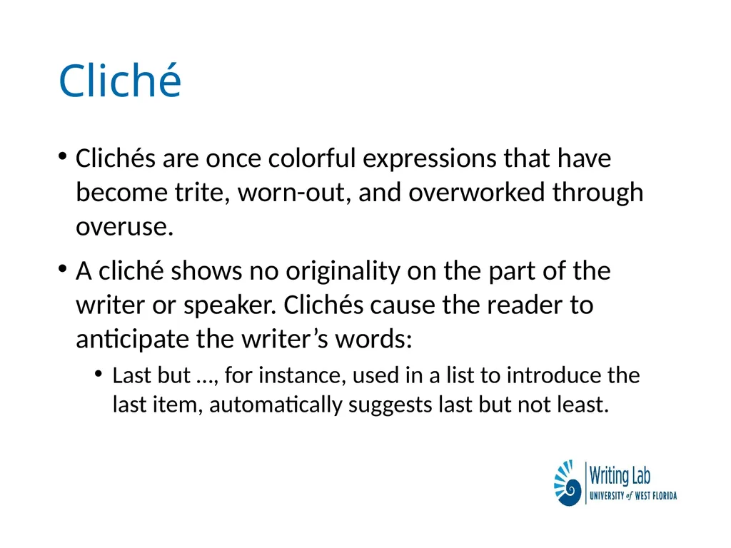 Writing Lab Conversational English: Slang, - slide 7 of 9