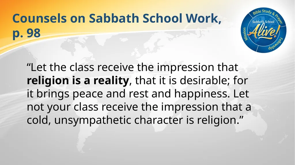 The Soul-Winning Sabbath School Teacher Bible - slide 33 of 106