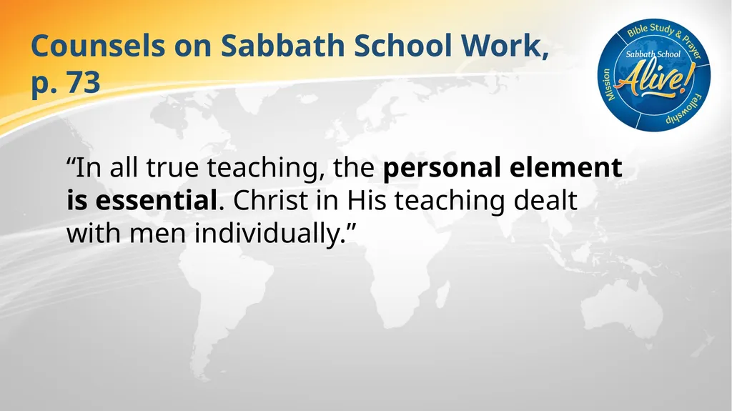 The Soul-Winning Sabbath School Teacher Bible - slide 76 of 106