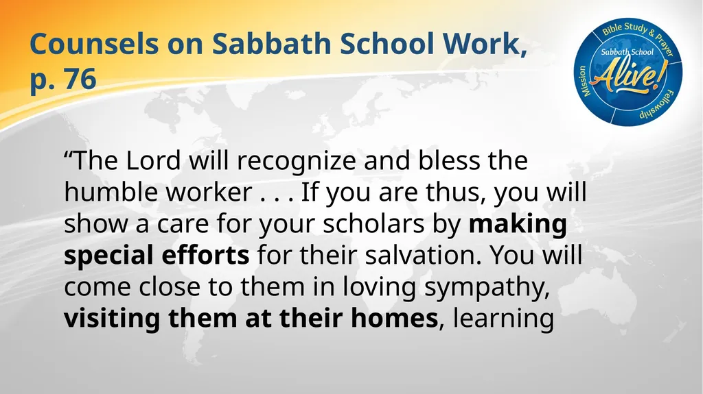 The Soul-Winning Sabbath School Teacher Bible - slide 80 of 106