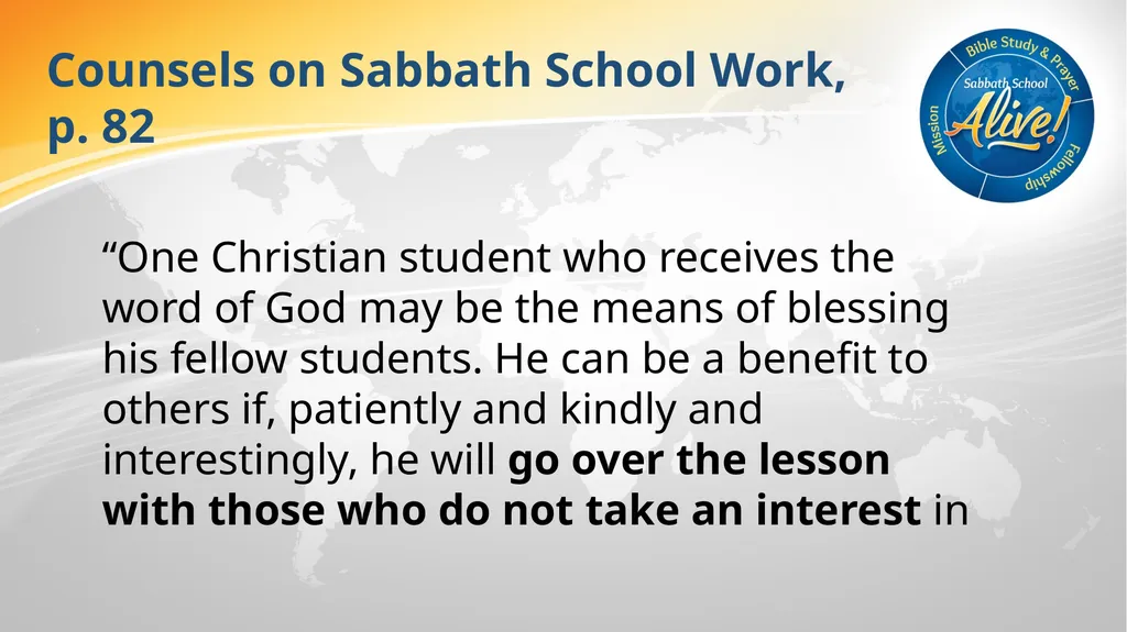 The Soul-Winning Sabbath School Teacher Bible - slide 96 of 106