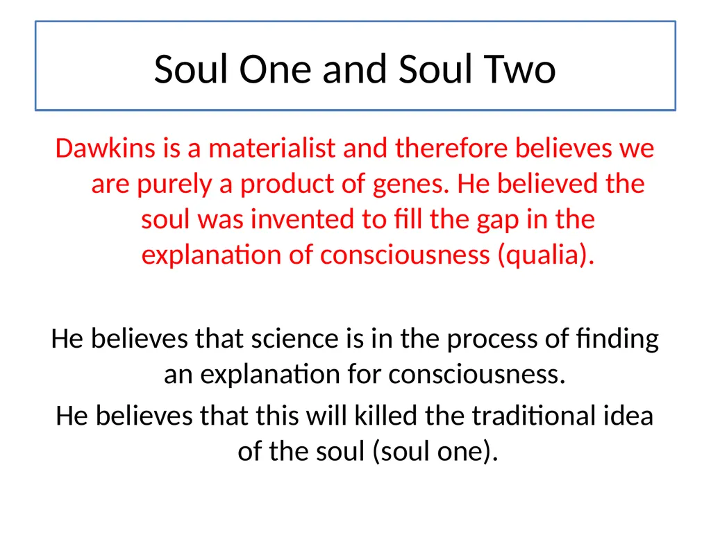 How do we use the word soul? Write down three - slide 5 of 10