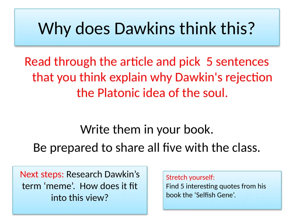 How do we use the word soul? Write down three - slide 7 of 10