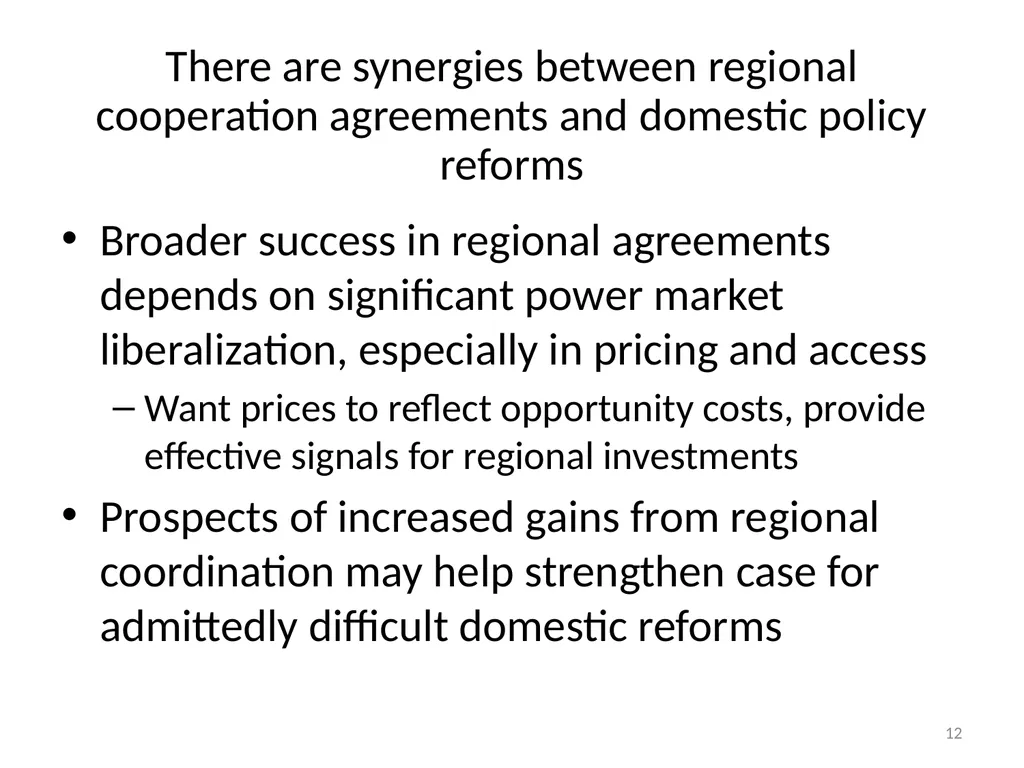 Trans-Boundary Cooperation in the South Asia Power - slide 12 of 17