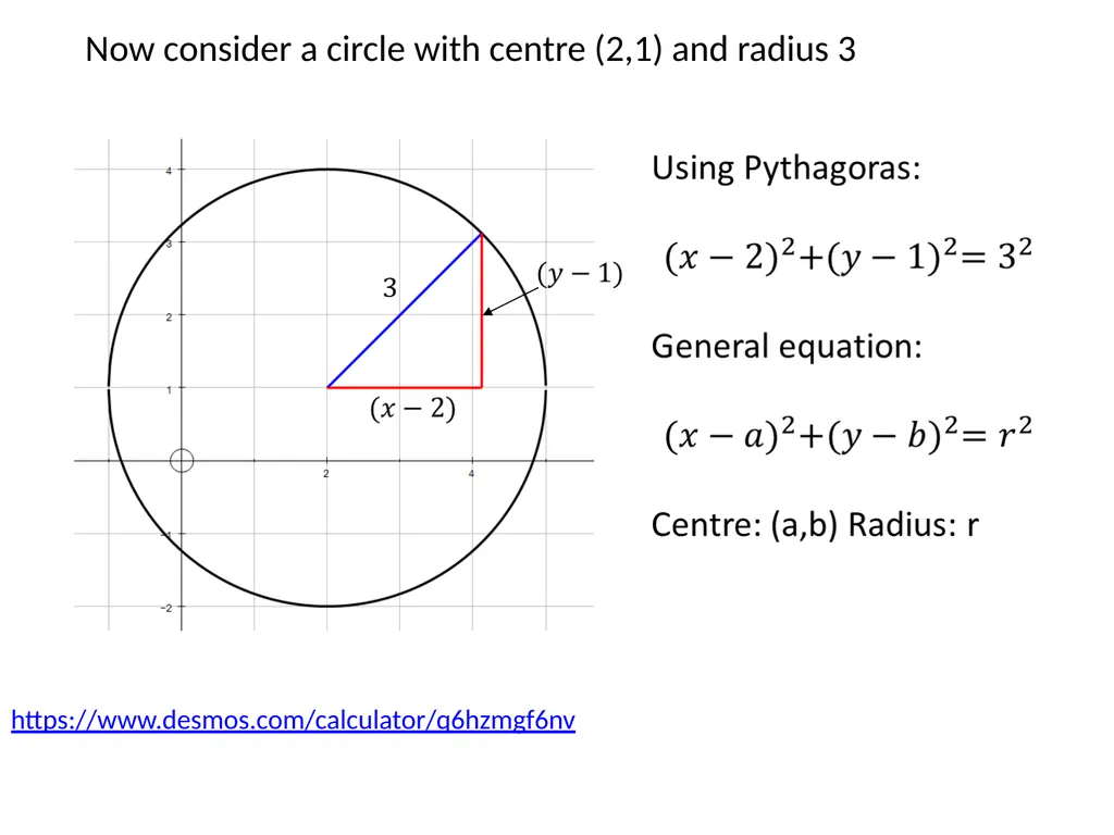 Coordinate Geometry Circles Starter Recall - slide 7 of 17