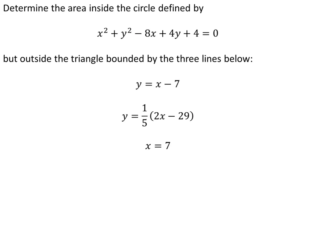 Coordinate Geometry Circles Starter Recall - slide 14 of 17