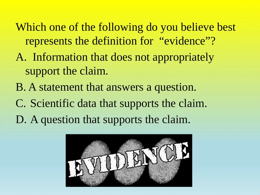 Claim Evidence Reasoning APK (Accessing Prior - slide 11 of 17