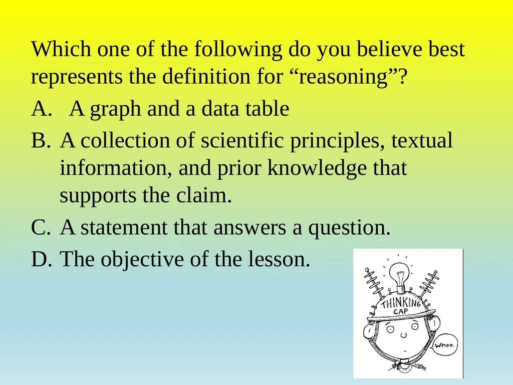 Claim Evidence Reasoning APK (Accessing Prior - slide 12 of 17