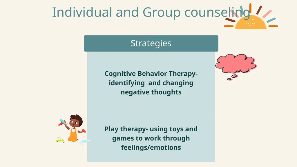Individual and group counseling strategies in - slide 7 of 13