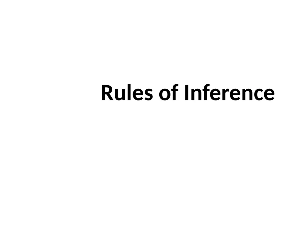 The Foundations: Logic and Proofs Chapter 1, Part - slide 3 of 8