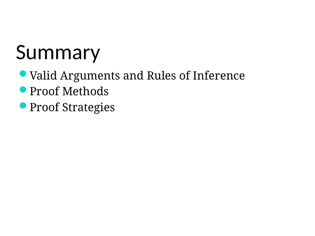 The Foundations: Logic and Proofs Chapter 1, Part - slide 2 of 8