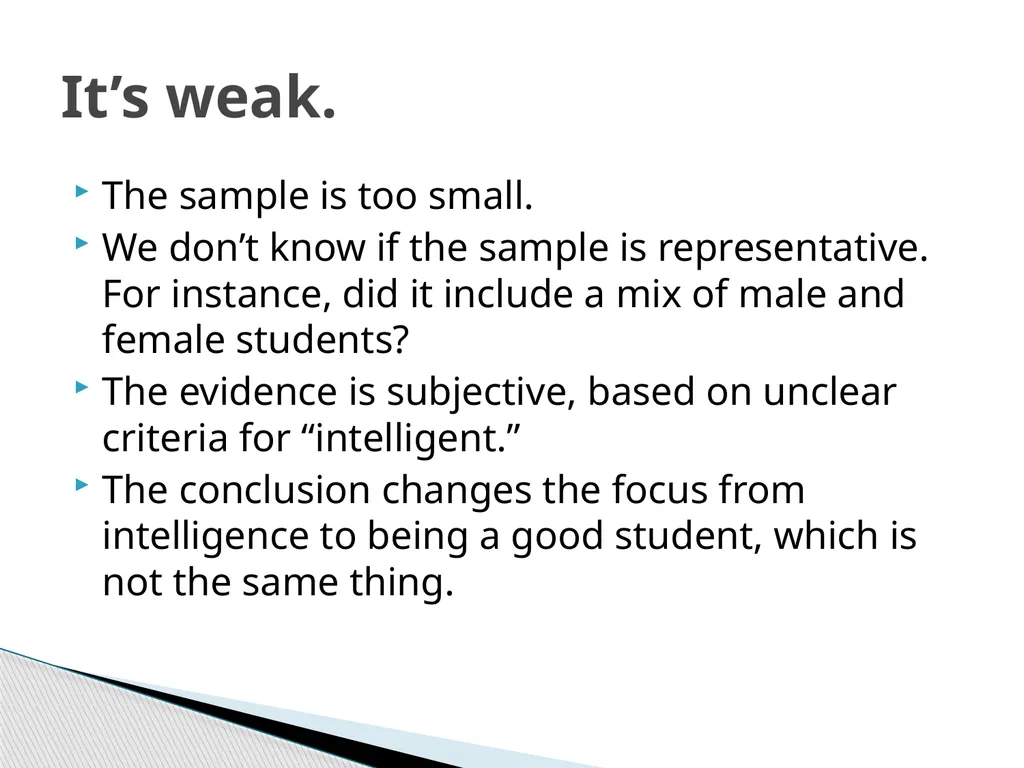 Think What is an argument? What makes an argument - slide 26 of 29