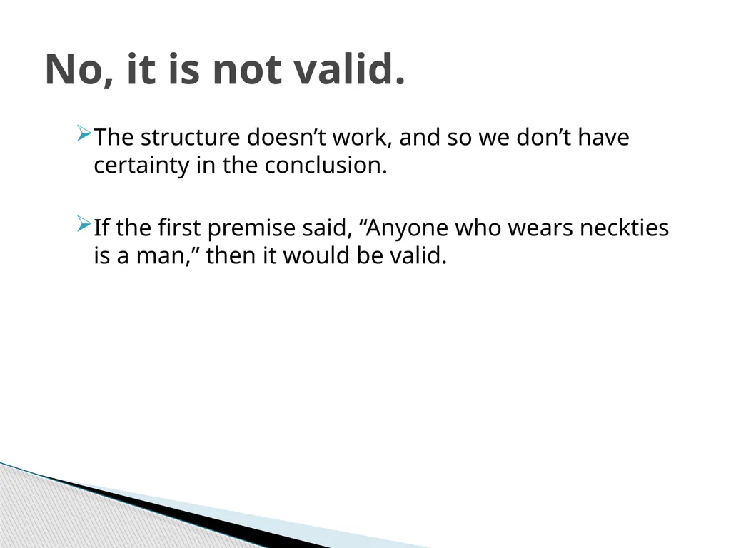 Think What is an argument? What makes an argument - slide 16 of 29