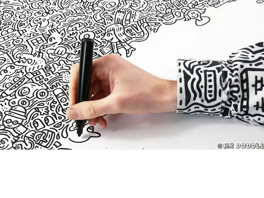 doo·dle ˈdo͞odl/Submit verb 1. scribble - slide 6 of 13