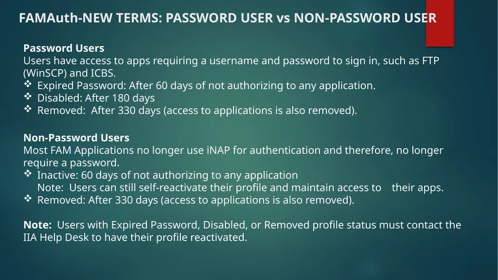 FAMAUTH CDAT – Reno, NV April 23-25, 2024 New URL: - slide 6 of 18