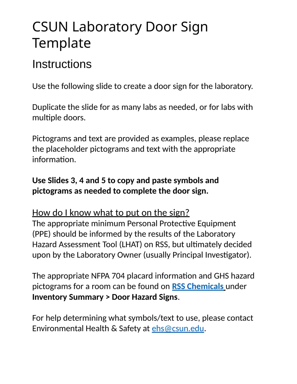 RM XXXX Lab Name Goes Here Minimum PPE / - slide 1 of 5