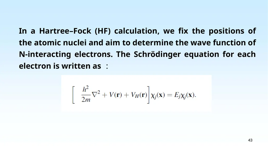 WHAT IS DENSITY FUNCTIONAL THEORY? 1.1 EXAMPLES OF - slide 43 of 55