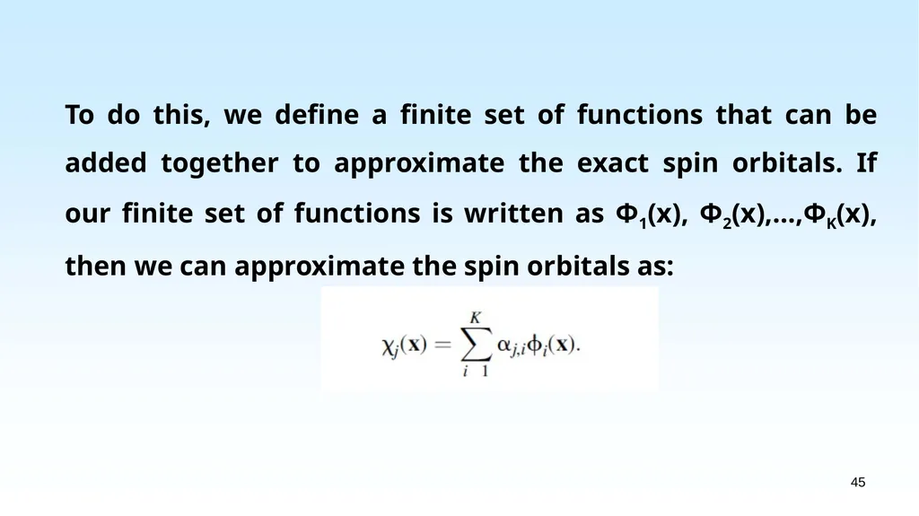 WHAT IS DENSITY FUNCTIONAL THEORY? 1.1 EXAMPLES OF - slide 45 of 55