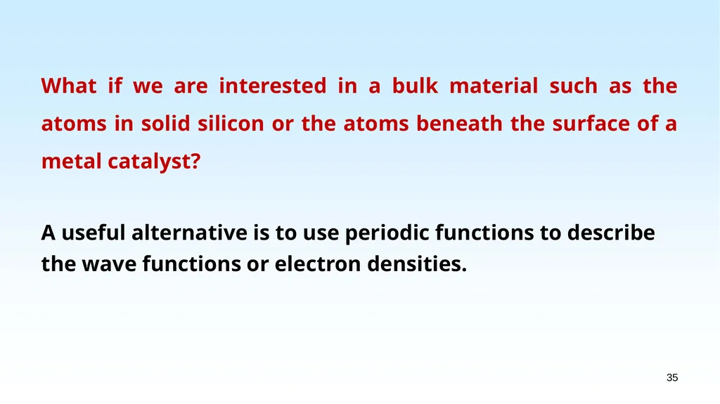 WHAT IS DENSITY FUNCTIONAL THEORY? 1.1 EXAMPLES OF - slide 35 of 55