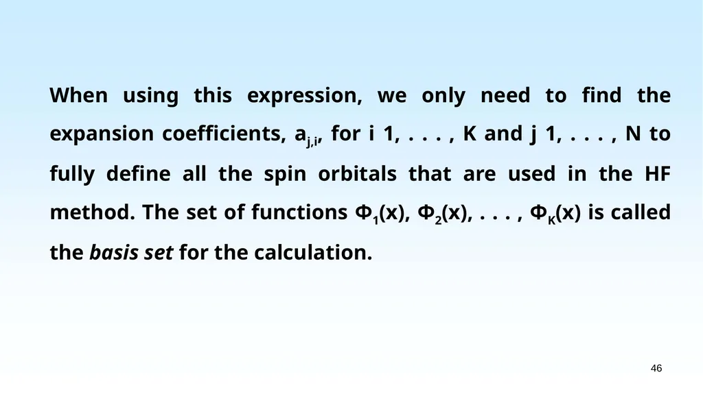 WHAT IS DENSITY FUNCTIONAL THEORY? 1.1 EXAMPLES OF - slide 46 of 55