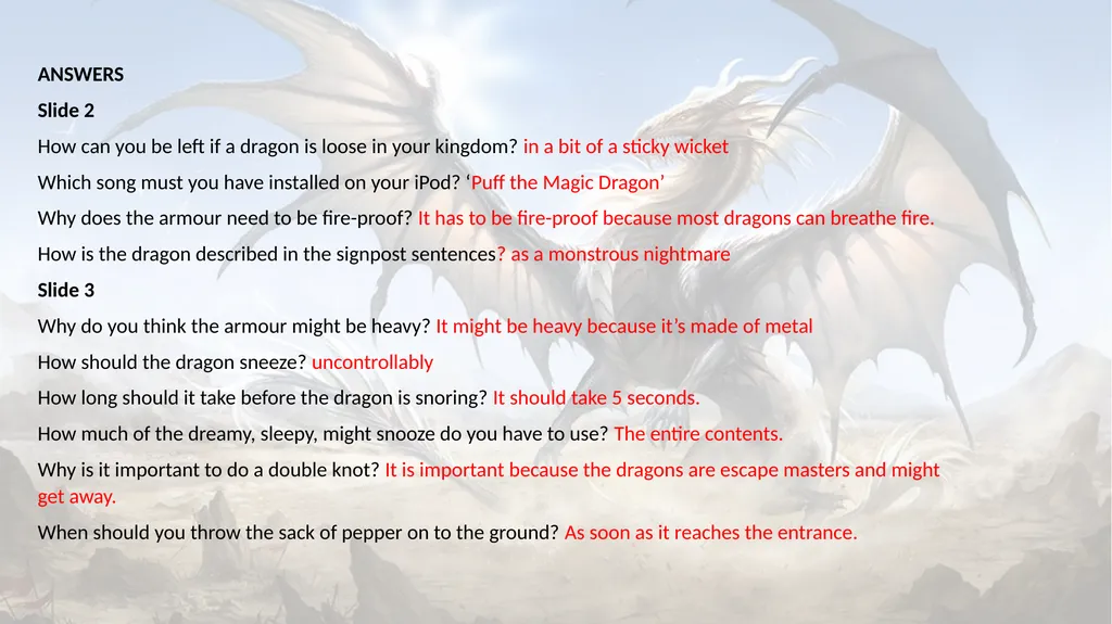How to catch a dragon Are you having trouble with - slide 5 of 5