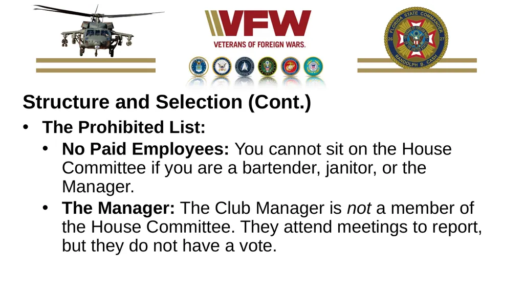 House Committee Overview View the House Committee - slide 5 of 30
