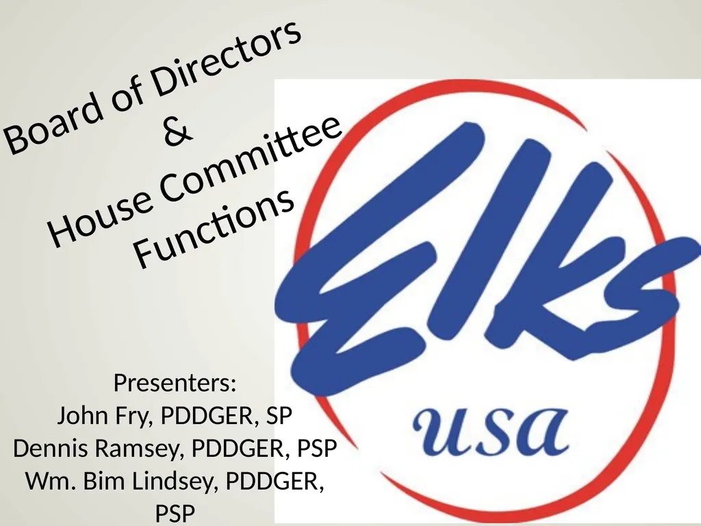 Presenters: John Fry, PDDGER, SP Dennis Ramsey, - slide 1 of 30