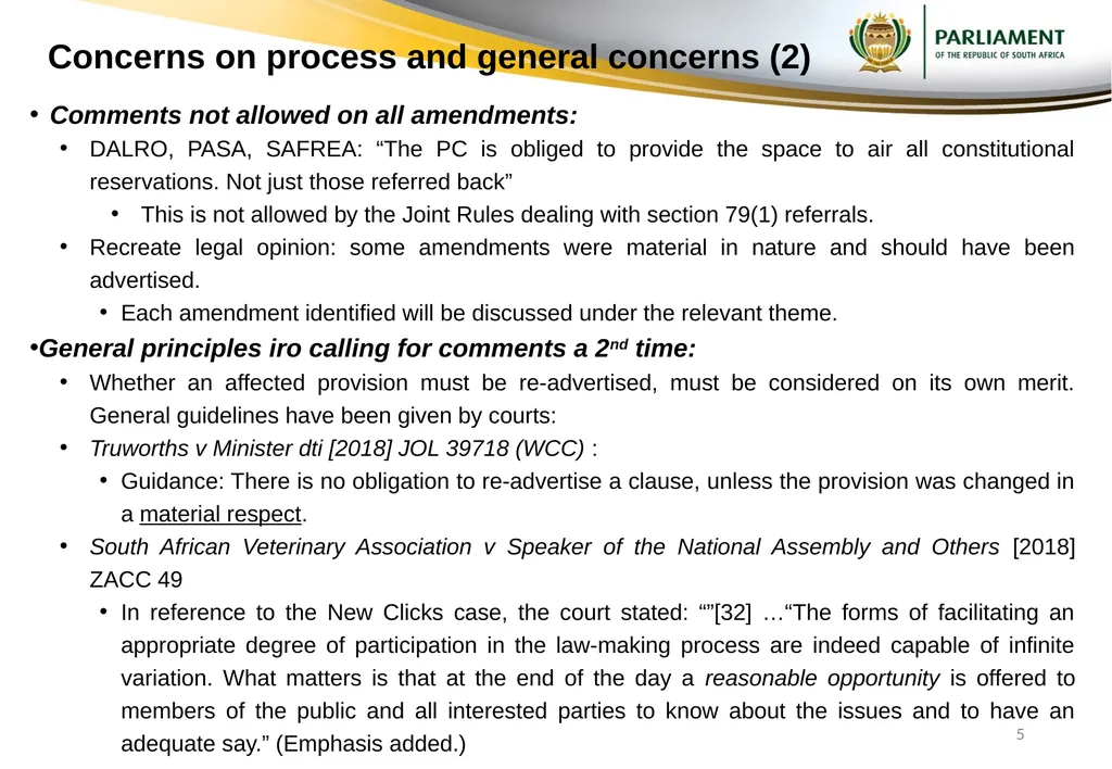 Responses to submissions on Copyright Amendment - slide 5 of 50
