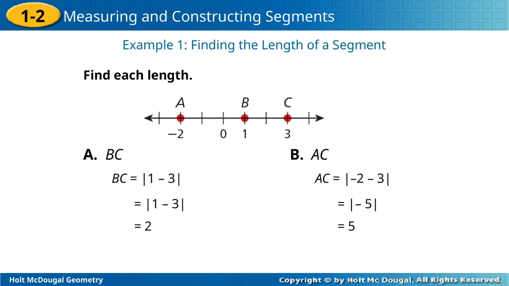 Midpoint Formula, & Distance Formula Warm Up - slide 6 of 23