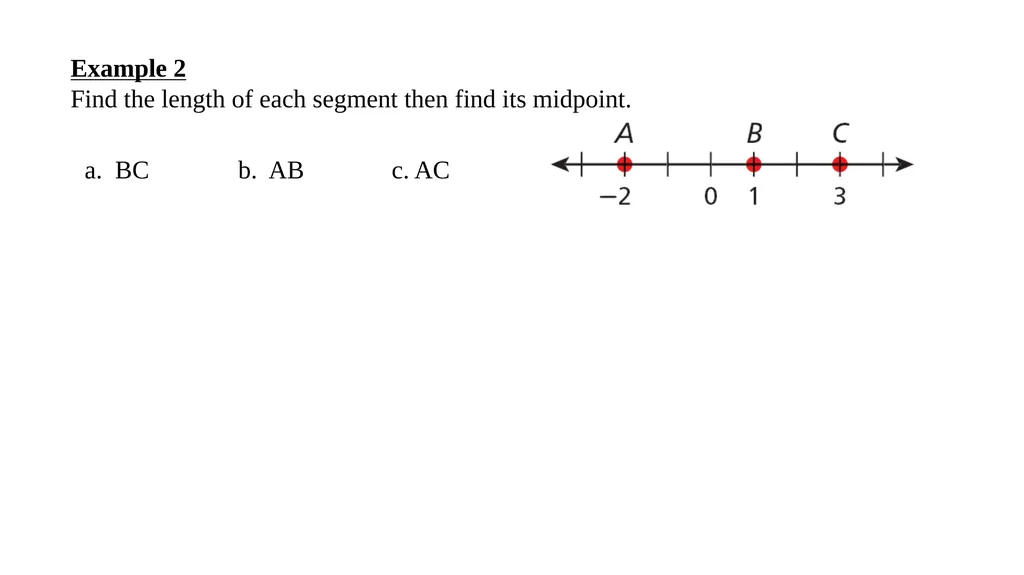 Midpoint Formula, & Distance Formula Warm Up - slide 10 of 23
