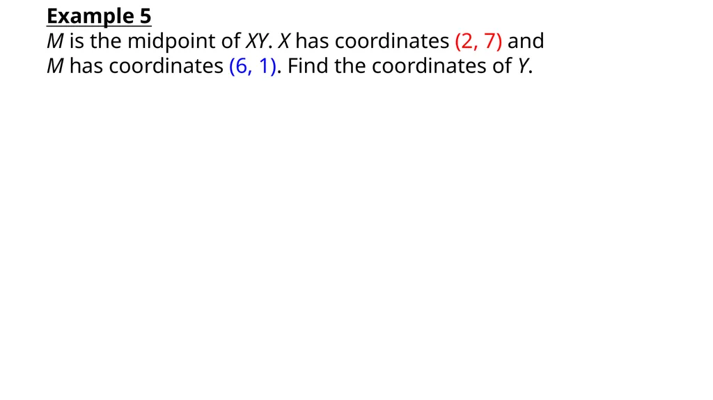 Midpoint Formula, & Distance Formula Warm Up - slide 17 of 23