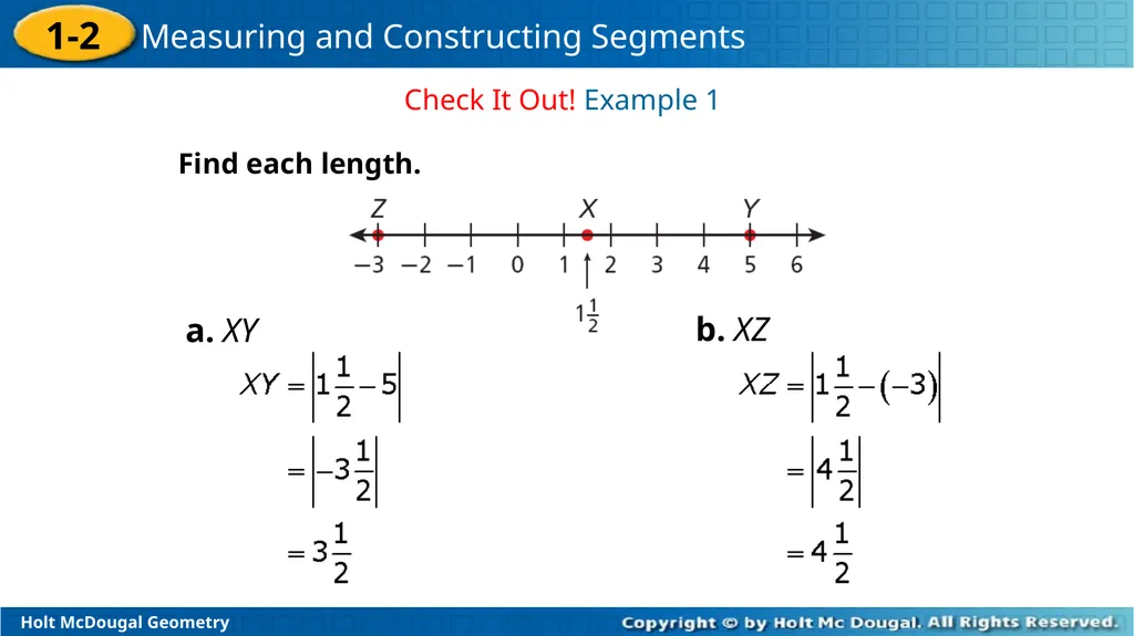 Midpoint Formula, & Distance Formula Warm Up - slide 7 of 23